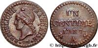 FRANCE Un centime Dupré, 7 normal DIRECTOIRE Paris 1799 (18mm, 2,43g, 6h) -