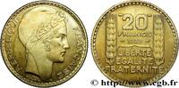 FRANCE Essai de 20 francs Turin en bronze-aluminium III REPUBLIC Paris 1929 (35mm, 17,56g, 6h) -