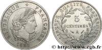 FRANCE Essai de 5 centimes Merley III REPUBLIC Paris 1881 (20,13mm, 2,89g, 6h) -
