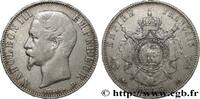 FRANCE 5 francs Napoléon III, tête nue SECOND EMPIRE Lyon 1856 (37mm, 24,83g, 6h) -