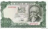 SPAIN 1000 Pesetas SPAIN 1000 Pesetas 1971 AU -