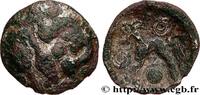 FRANCE Denier d'argent scyphate aux chevaux affrontés AMBIANI (Area of Amiens) Amiens (80) c. 60-50 AC. (10mm, 0,34g, 9h) -