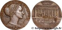 FRANCE Médaille, 10e anniversaire du Conseil de la Républ QUATRIÈME RÉPUBLIQUE 1956 (49mm, 67,26g, 12h) -