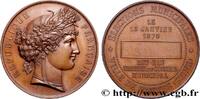 FRANCE Médaille, Élections municipales CONSEIL GÉNÉRAL, DÉPARTEMENTAL OU MUNICIPAL - CONSEILLERS 92 - Vanves 1878 (50mm, 60,68g, 12h) -