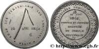 FRANCE Médaille, Première et dernière station du Peuple S DEUXIÈME RÉPUBLIQUE 1848 (47,5mm, 20,65g, 12h) -