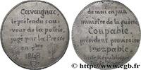 FRANCE Médaille, Accusations contre le général Cavaignac DEUXIÈME RÉPUBLIQUE 75 - Paris 1848 (47mm, 25,95g, 12h) -