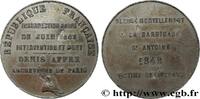 FRANCE Médaille, Mémoire de la mort de Mgr Affre DEUXIÈME RÉPUBLIQUE 1848 (47mm, 42,03g, 12h) -