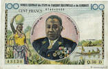 GABON 100 Francs Félix Éboué BCEAEC GABON 100 Francs Félix Éboué BCEAEC 1961 VF -