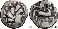 FRANCE Statère d'argent à la lyre VENETI (Area of Vannes) Vannes (56) c. 60-50 AC. (21,5mm, 6,87g, 12h) -