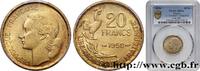 FRANCE 20 francs G. Guiraud, 3 faucilles IV REPUBLIC 1950 (23,5mm, 4g, 6h) -