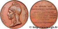 FRANCE Médaille, Gouvernement provisoire DEUXIÈME RÉPUBLIQUE 1848 (51,5mm, 72,24g, 12h) -