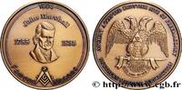 FRANCE Médaille, 32e Grade, Rite Ancient Écossais FRANC - MAÇONNERIE 1994 (39mm, 26,23g, 12h) -