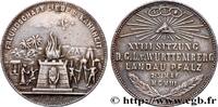 FRANCE Médaille, Loge Württemberg, Landau pfalz FRANC - MAÇONNERIE 1903 (33mm, 10,77g, 12h) -