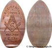 FRANCE Médaille, Occidental Loge n°766 FRANC - MAÇONNERIE n.d. (37mm, 3,06g, 12h) -