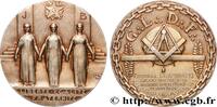 FRANCE Médaille, Grande Loge de France FRANC - MAÇONNERIE 1929 (55mm, 88,96g, 12h) -