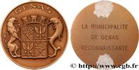 FRANCE Médaille, Reconnaissance de la municipalité CONSEIL GÉNÉRAL, DÉPARTEMENTAL OU MUNICIPAL - CONSEILLERS Genas n.d. (50mm, 57,72g, 12h) -
