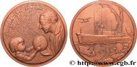 FRANCE Médaille, Jacques Yves Cousteau MER ET MARINE : PAQUEBOTS, NAVIRES, BATEAUX 1988 (79,5mm, 263,62g, 12h) -