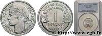 FRANCE 1 franc Morlon, légère IV REPUBLIC 1957 (23mm, 1,30g, 6h) -