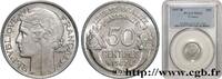 FRANCE 50 centimes Morlon, légère IV REPUBLIC Beaumont-le-Roger 1947 (18mm, 0,70g, 6h) -