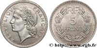 FRANCE 5 francs Lavrillier, aluminium IV REPUBLIC Beaumont-Le-Roger 1948 (31mm, 3,76g, 6h) -