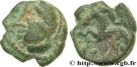 FRANCE Bronze à la tête casquée et au cheval, DT. 382 AMBIANI (Area of Amiens) Amiens (80) c. 60-40 AC. (13mm, 2,39g, 6h) -