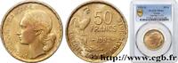 FRANCE 50 francs Guiraud IV REPUBLIC Beaumont-le-Roger 1952 (27mm, 8g, 6h) -
