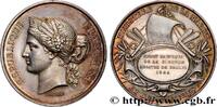 FRANCE Médaille, Sport nautique, Régates de Bègles MER ET MARINE : PAQUEBOTS, NAVIRES, BATEAUX 33 - Bègles 1884 (41mm, 37,07g, 12h) -