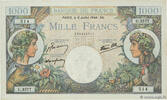 FRANCE 1000 Francs COMMERCE ET INDUSTRIE FRANCE 1000 Francs COMMERCE ET INDUSTRIE 1944 XF- -
