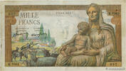 FRANCE 1000 Francs DÉESSE DÉMÉTER FRANCE 1000 Francs DÉESSE DÉMÉTER 1943 F+ -