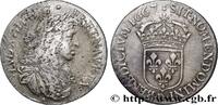 FRANCE Demi-écu, portrait apollinien LOUIS XIV THE SUN KING Lyon 1667 (33mm, 13,62g, 6h) -