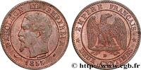 FRANCE Deux centimes Napoléon III, tête nue, différent le SECOND EMPIRE Lyon 1855 (20,10mm, 2,02g, 6h) -