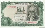SPAIN 1000 Pesetas SPAIN 1000 Pesetas 1971 XF -