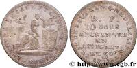 FRANCE 10 sols de Lefèvre Lesage et Cie REVOLUTION COINAGE / CONFIANCE (MONNAIES DE…) Paris 1792 (20,5mm, 1,53g, 6h) -