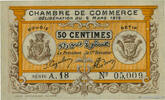 ALGERIA 50 Centimes ALGERIA 50 Centimes 1918 UNC -