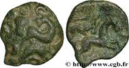 FRANCE Bronze aux animaux affrontés AMBIANI (Area of Amiens) Amiens (80) c. 60-40 AC. (16mm, 2,02g, 10h) -