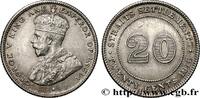 MALAYSIA - STRAITS SETTLEMENTS 20 Cents Straits Settlements George V MALAYSIA - STRAITS SETTLEMENTS Bombay 1916 (23,2mm, 5,45g, 12h) -