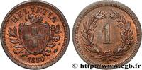 SWITZERLAND 1 Centime (Rappen) SWITZERLAND Paris 1850 (16mm, 1,49g, 12h) -