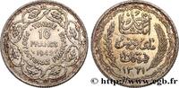 TUNISIA - FRENCH PROTECTORATE 10 Francs au nom du Bey Ahmed an 1361 TUNISIA - FRENCH PROTECTORATE Paris 1942 (28mm, 9,96g, 6h) -