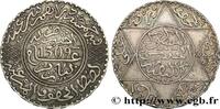 MOROCCO 5 Dirhams Hassan I an 1309 MOROCCO Paris 1891 (32,7mm, 14,53g, 12h) -
