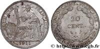 FRENCH INDOCHINA 20 Centièmes FRENCH INDOCHINA Paris 1911 (26mm, 5,41g, 6h) -