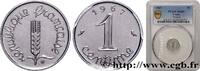 FRANCE 1 centime Épi, avec rebord V REPUBLIC Paris 1967 (15mm, 1,65g, 6h) -