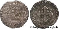 SAVOY - DUCHY OF SAVOY - EMMANUEL-PHILIBERT Blanc de 4 sols, 1er type (bianco, o da 4 soldi di SAVOY - DUCHY OF SAVOY - EMMANUEL-PHILIBERT Verceuil 1577 (25mm, 3,83g, 7h) -