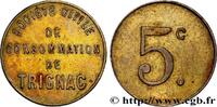 NECESSITY (EMERGENCY COINS AND JETONS OR TOKENS OF 5 Centimes Société civile de consommation NECESSITY (EMERGENCY COINS AND JETONS OR TOKENS OF ) MISCELLANEOUS TOPICS Trignac n.d. (19mm, 1,85g, 12h) -