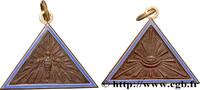 FRANCE Médaille, Colombe et Oeil ouvert FRANC - MAÇONNERIE n.d. (31,5mm, 7,73g, 12h) -