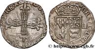 FRANCE Huitième d'écu de Béarn LOUIS XIII Morlaàs 1619 (24,5mm, 4,52g, 12h) -