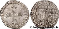 FRANCE Quart d'écu de Navarre LOUIS XIII Saint-Palais 1611 (28mm, 9,56g, 7h) -
