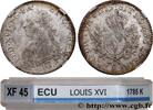 FRANCE Écu aux branches d'olivier LOUIS XVI Bordeaux 1785 (41,7mm, 29,25g, 6h) -