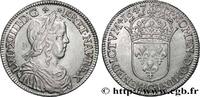 FRANCE Demi-écu, portrait à la mèche longue LOUIS XIV THE SUN KING Saint-Lô 1647 (32mm, 13,73g, 6h) -