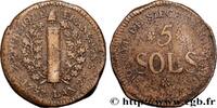 FRANCE 5 sols siège de Mayence SIEGE OF MAINZ 1793 (32mm, 24,44g, 12h) -