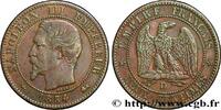 FRANCE Deux centimes Napoléon III, tête nue SECOND EMPIRE Lyon 1854 (20mm, g, 6h) -